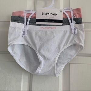 $1 with bundle| NWT Bebe| Girls' seamless underwear | Girls Large (34) | 3 pairs